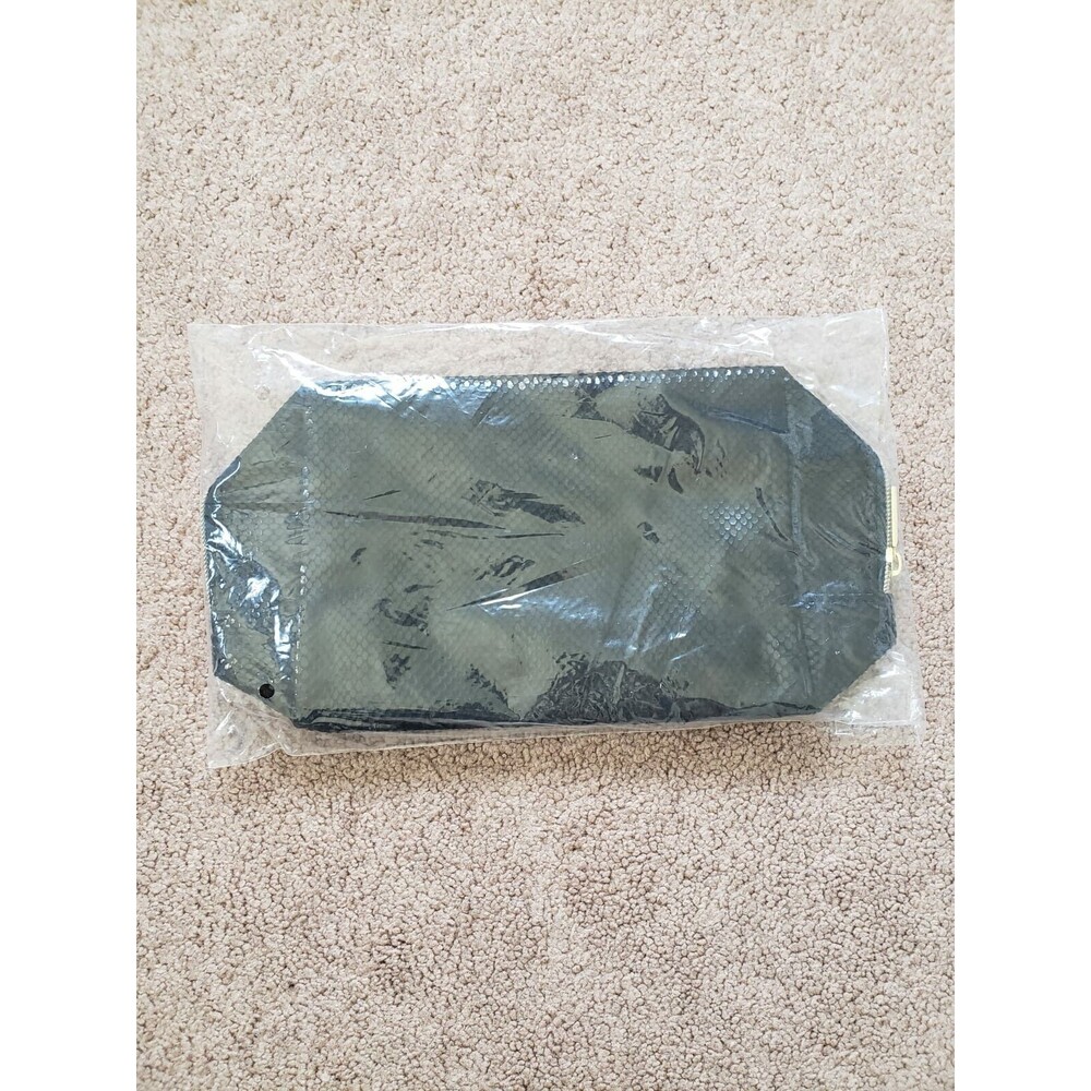 Tarte Fierce and Fiesty Makeup Bag Faux Snakeskin Black